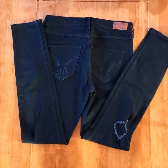 Hollister high rise super skinny 5R or 27x30 like new - Picture 2 of 3